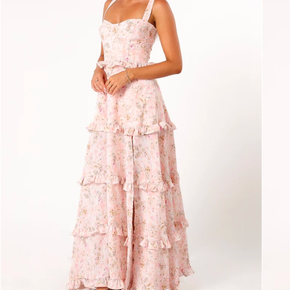LILLEE TIERED MAXI DRESS - PINK FLORAL - Petal & Pup